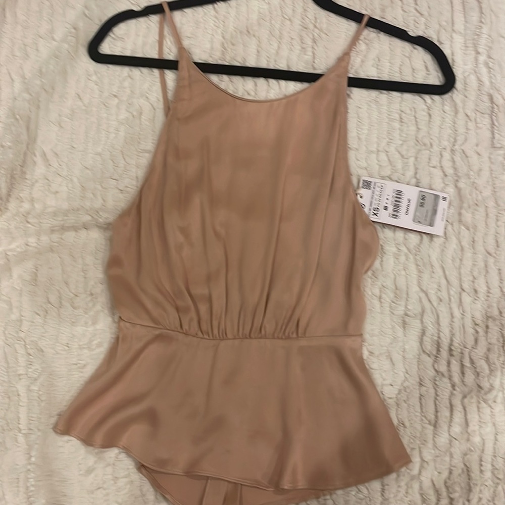 Zara open back top